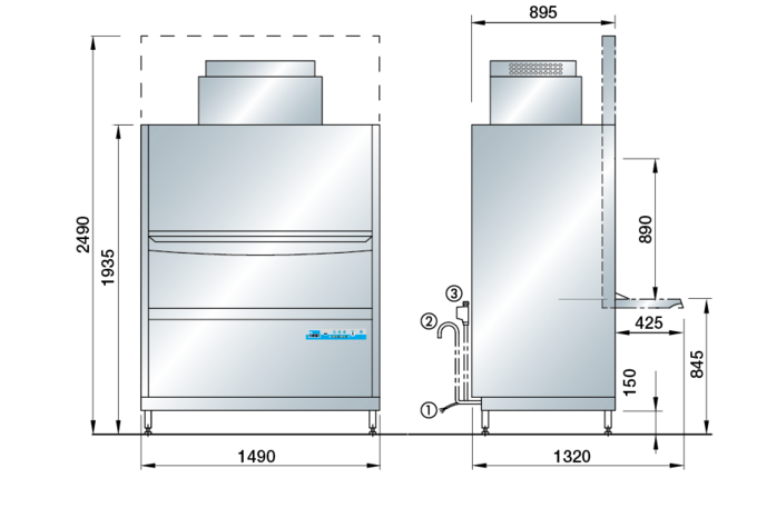 Dimensions of FV 250.2